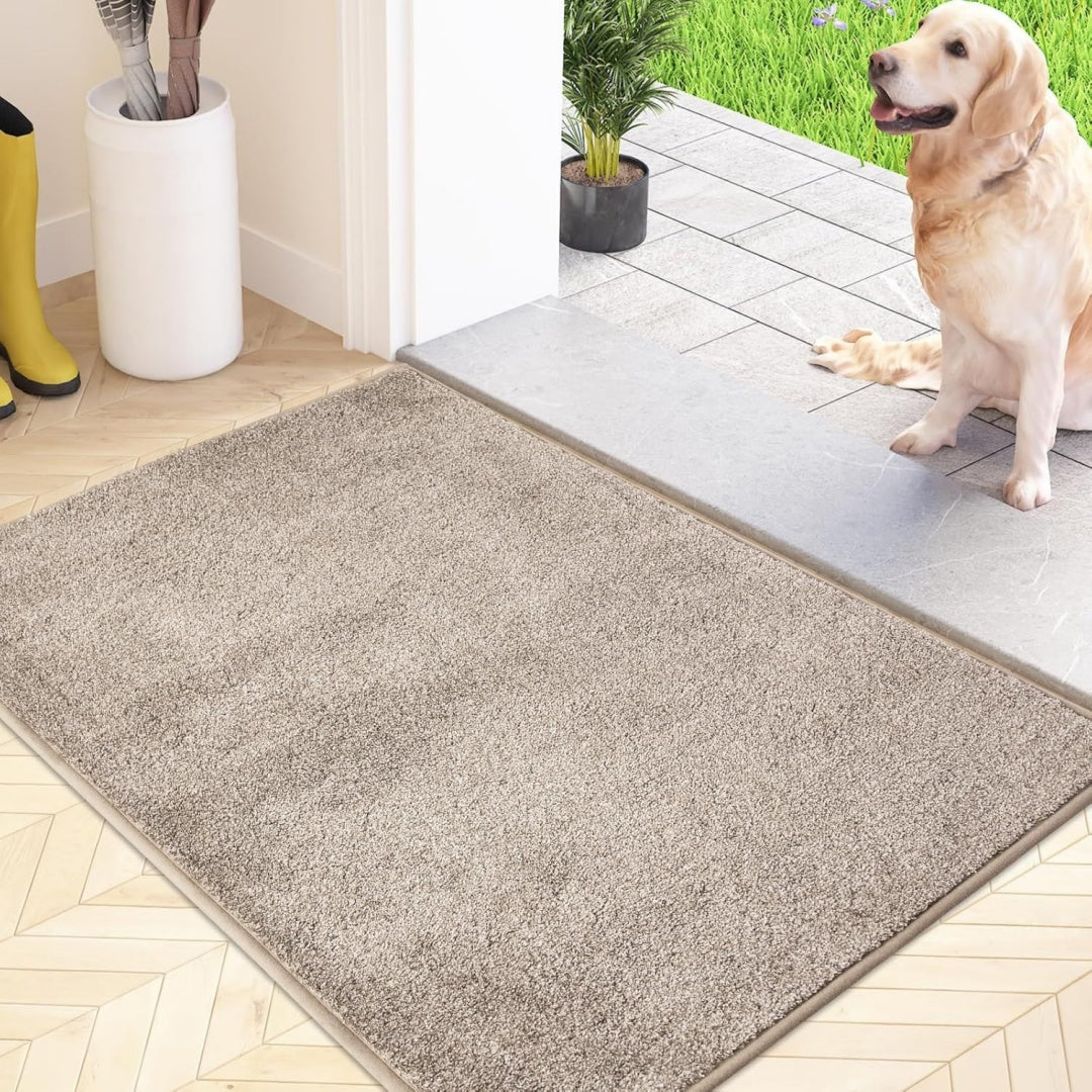 fcsdetail schmutzfangmatte innen 60 x 90 cm fussmatte eingangsmatte maschinenwaschbare sauberlaufmatte rutschfeste teppich fussmatte fuer hund eingang haustuer flur