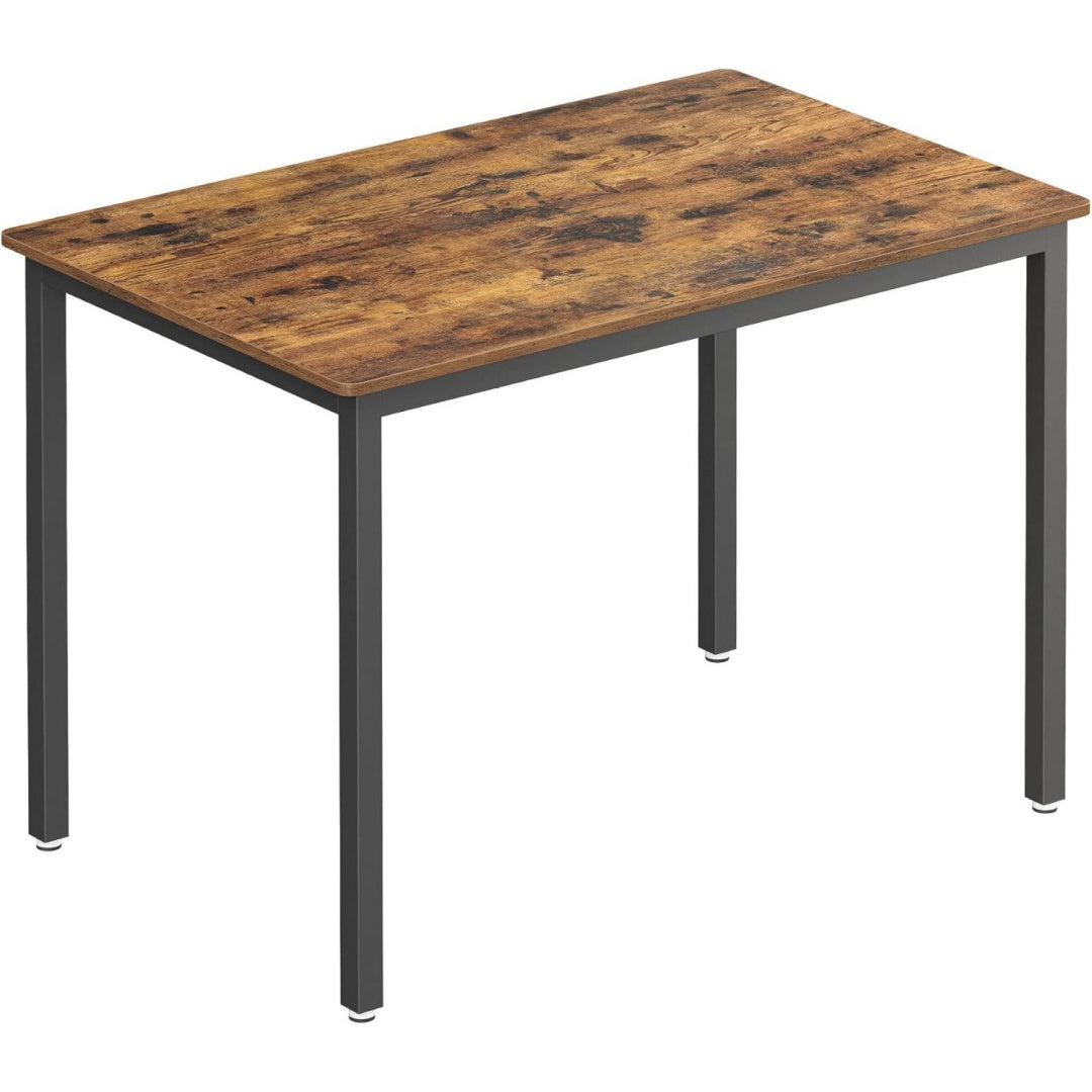 esstisch kuechentisch 70 x 110 x 77 cm esszimmertisch fuer 4 personen tisch wohnzimmer schreibtisch fuer esszimmer kueche industrie-design vintagebraun-mattschwarz kdt081b01