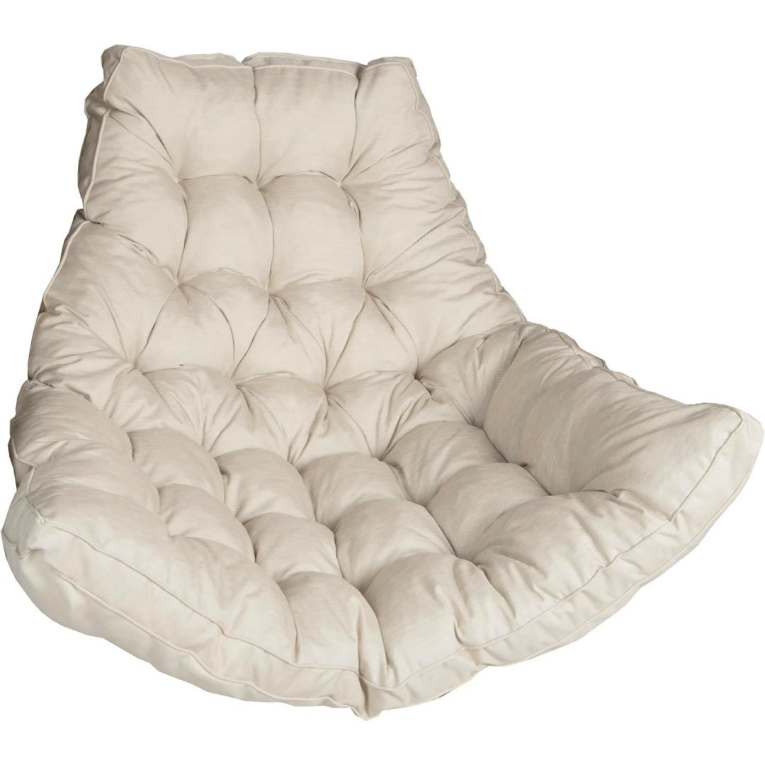 haengesessel kissen - auflage fuer rattan polyrattan haengeschaukel - polster sitzauflage fuer haengekorb - dicke 13cm ultraviolett - bestaendig wasserdicht outdoorindoor - cremefarben