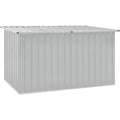 gartenbox auflagenbox kissenbox aufbewahrungsbox truhe box gartenmoebel gartenkasten gartentruhe werkzeugkasten grau 171x99x93cm